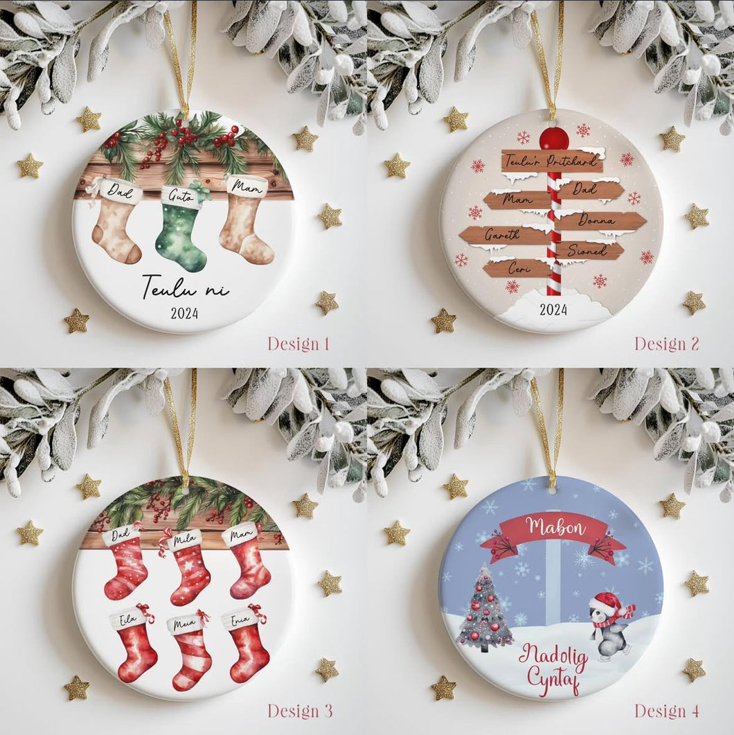 Ceramic Personalised Baubles